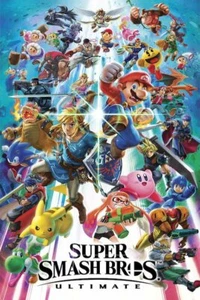 NNINTENDO SUPER SMASH BROS BROTHERS ULTIMATE PÓSTER DE VIDEOJUEGO NUEVO 24x36 - Imagen 1 de 1