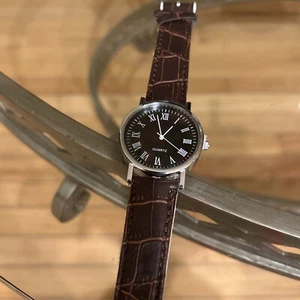 Men’s Classic Brown 38mm Black Dial Watch New - Imagen 1 de 7