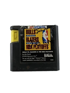 Sega Genesis Game Bulls vs Blazers EA SPORTS DE COLECCIÓN solo carro - Imagen 1 de 1