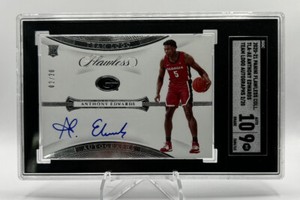 Panini flawless 2020-21 anthony edwards TLA-AE team logo auto 2/20