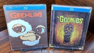 The Goonies + Gremlins Steelbooks (Blu-ray) NEW-w/PROTECTIVE SLEEVES-Free S&H! - Picture 1 of 11