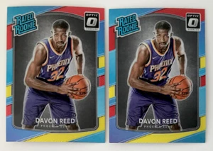Panini Donruss Optic Davon Reed 2017-18 clasificación novato rojo/amarillo 2 radiocontrol ¡Lote #169! - Imagen 1 de 2