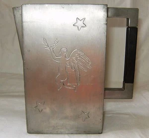 Rare Antique E Ernst Dragsted Pewter Pitcher w/ Engraved Angel & Stars Vintage - Picture 1 of 11