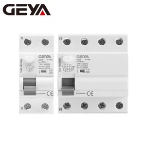 GEYA Super Immunised Circuit Breaker RCCB 2/4Pole 40/63A 30mA 6kA A-SI Type - Picture 1 of 12