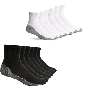 Men’s Heavy Duty Quarter Work Socks, Ankle Socks, Full Cushioned 10 Pairs 6-11 - Picture 1 of 16