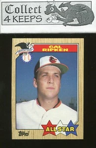 1987 Topps #609 Cal Ripken Jr All-Star (HoF Baltimore Orioles) - Picture 1 of 2