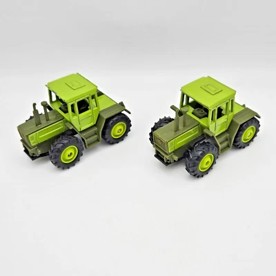 De colección 1990 Matchbox Mercedes Benz MB-Trac 1600 Turbo 1er año [LOTE de 2] Foto 1 de 4