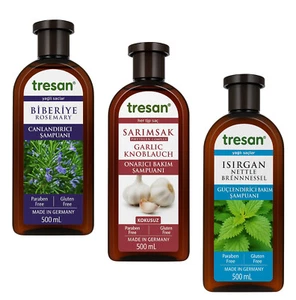 Tresan Shampoo 500ml – Knoblauch, Rosmarin, Brennnessel – Pflege für jedes Haar - Bild 1 von 7