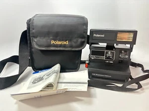 Vintage Polaroid 600 Business Edition Instant Film Camera w/ Black Bag TESTED - Picture 1 of 10