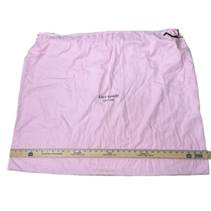 Kate Spade Pink Drawstring Xl Dustbag Clean Purse 👛 Cover Storage - Picture 1 of 6