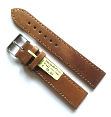 Uhrband Shell Cordovan Braun 20 mm passend für Nomos Handarbeit Hautfreundlich - Bild 1 von 4