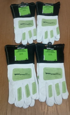Lote de 4: Guantes de soldadura de piel de cabra multiusos Forney Pro para hombre XL (4 pares) Foto 1 de 4