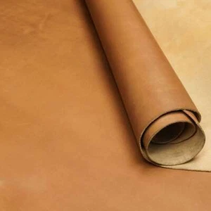 SLC 5/6oz Light Tan Mesquite Chrome Tanned Leather Pre-Cut Sheets 2mm Thick - Picture 1 of 3