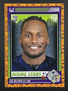 JOE MILTON III RC 2024 Score-A-Treat #28 Rising Stars Orange Pumpkins Patriots - Picture 1 of 2