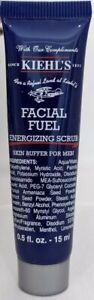 Brand New Kiehl's Facial Fuel Energizing Scrub 15ml - Skin Buffer for Men 