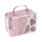 Vintage Small Suitcase Storage Tin Metal Candy Box Gift Box Cookie Gift