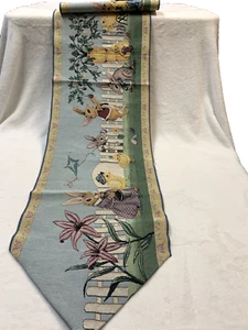 Ostern Gobelin Tischläufer 69 x 13 mit Endquasten - Bild 1 von 3