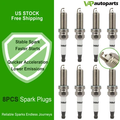 8x bujías de iridio y platino para Mercedes-Benz C63 AMG 2008-2015 V8 6,3 L Foto 1 de 4