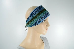 M265 18COLLECTION EIGHTEEN WOMEN HEAD WRAP WARMER WINTER BLUE MULTI NORTIC STYLE - Picture 1 of 2