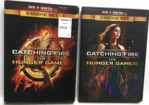 The Hunger Games & Catching Fire (DVD,2-Film,2-Disc,Widescreen)w/HOLO SLIPCOVER! - Picture 1 of 14