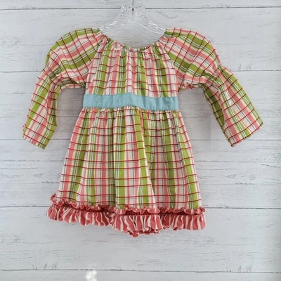 Vestido con volantes a cuadros Matilda Jane para niñas talla 6 Foto 1 de 4