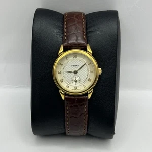 23mm Working Vintage Ladies Tissot A220 Sub Seconds Gold Plated Quartz Watch - Picture 1 of 20