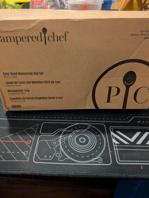 Novo Conjunto de 4 Copos de Medição Pampered Chef FÁCIL DE LER #100193 - Imagem 1 de 4