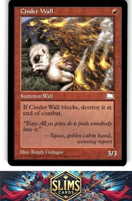 Magic the Gathering MTG Weatherlight Cinder Wall # Buy 2 Get 1 - Image 1 of 2