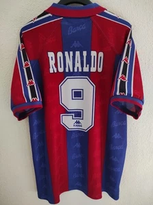 FC BARCELONA 1996-1997 Ronaldo 9 camiseta shirt trikot maillot maglia XL - Imagen 1 de 8