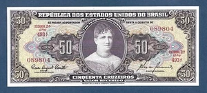 (DN) Brazil 50 Cruzeiros 1960 P-161c UNC - Picture 1 of 2