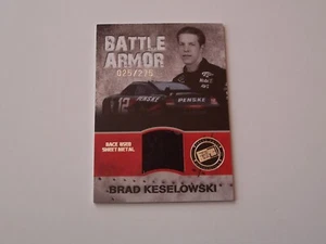 2010 PRESS PASS STEALTH BRAD KESELOWSKI BATTLE ARMOR RACE-USED SHEET METAL #ed/ - Picture 1 of 1