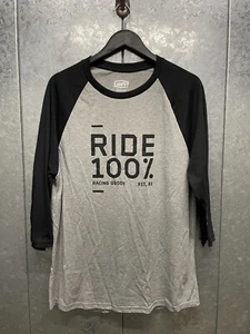 100% Cycling Ride 100% Mountain Bike 3/4 Sleeve Jersey - Large / Medium - Picture 1 of 4