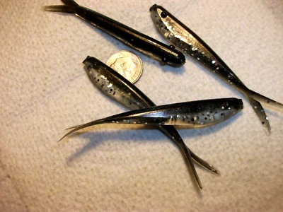 40-3英寸-crappie-panfish-shad minnows-jigs-grubs-flukes-drop shot-scent-split tails — 第 1/4 张图片