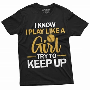 Softbol chica T-shirt Mujer Unisex American Sports Softball Funny Tee Shirt - Imagen 1 de 8
