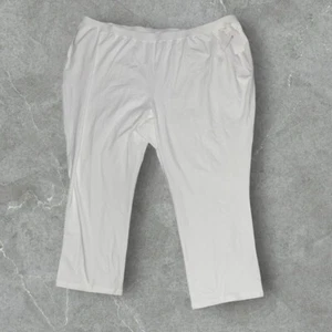 5X Liz & Me Women’s White Stretch Pants NWT Plus Size 34/36W - Picture 1 of 5