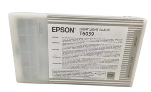 Epson T603900 Light Light Black UltraChrome K3 Ink Cartridge (220 ml) - Picture 1 of 6