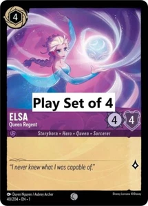 Elsa - Queen Regent. 40/204. Lorcana The First Chapter☯️Play Set of 4☯️ - Picture 1 of 1