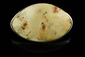 Genuine BALTIC AMBER Large White Silver Brooch 23.1g b150723-1 - Picture 1 of 4