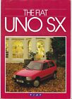 Fiat UNO SX Original Brochure 1984 UK English