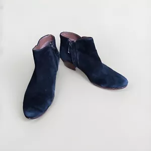 Sam Edelman Petty Booties Suede Ankle Boots, Black, 6M - Picture 1 of 8