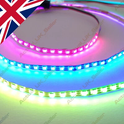 🇬🇧 200 LED/m narrow skinny 4mm addressable RGB LED strip, 2020 WS2812C WS2812B - Image 1 of 4
