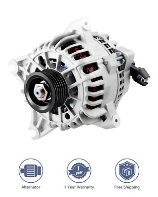Fit for 2006-2008 Lincoln Mark LT V8 5.4L Silver 12V Alternator 4L3Z-10346-BB - Image 1 of 4