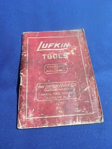 Vintg 1920's Lufkin Rule Co. Precision Tools Advertising Catalog Machinist Tools - Picture 1 of 12