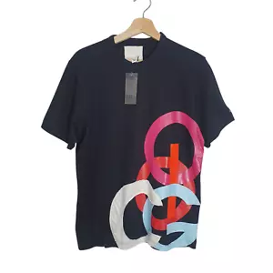 Coogi Size S Vintage Y2K 2005 NWT Black Short Sleeve Printed Applique T Shirt - Picture 1 of 9