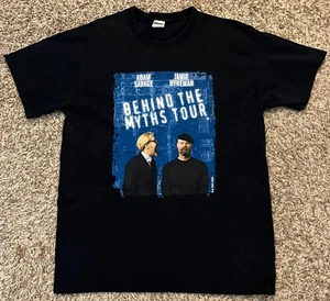 Myth Busters Behind The Myths Tour Adam Savage Jamie Hyneman T-Shirt L - Picture 1 of 4