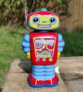 VTG Schylling Cosmo Wind Up 10" Metal Robot Tin Toys 2011 Retro Style WORKS - Picture 1 of 5