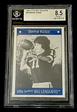 BERNIE KOSAR RARE 1990 Little Big Leaguers #24 Pop 1 Cleveland Browns BGS 8.5