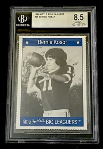 BERNIE KOSAR RARE 1990 Little Big Leaguers #24 Pop 1 Cleveland Browns BGS 8.5