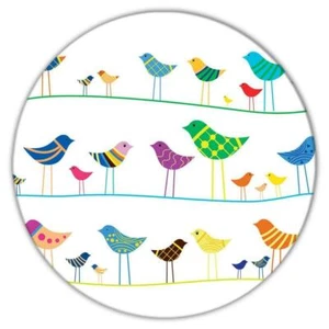 Geschenk Untersetzer: Vögel an Drahtschnur Tier süß Naturbeobachter beobachtender Vogel - Bild 1 von 10