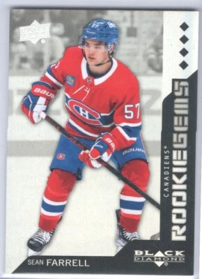 2023-24 Upper Deck Black Diamond Retro Rookie Gems Sean Farrell RRG-SF /99 - Image 1 of 2